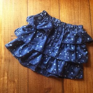 Baby Gap Blue Star Ruffled Skirt